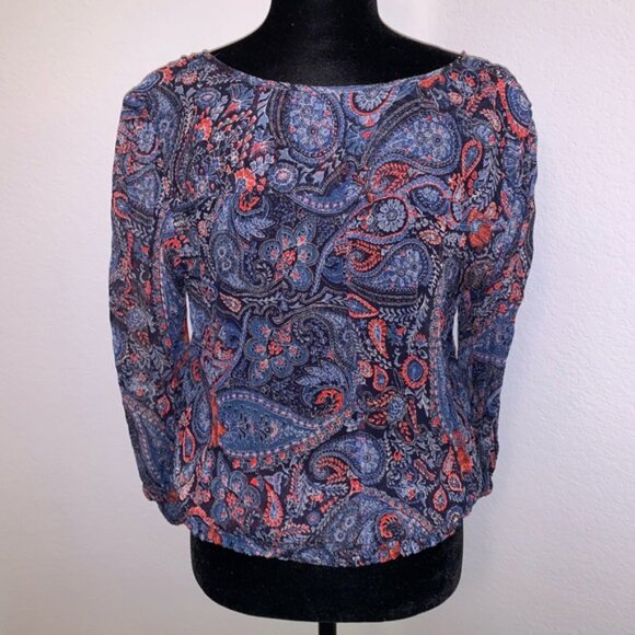 Lucky Brand Peasant Top - Picture 2 of 3